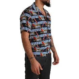 Multicolor Beach Chair Short Sleeves Shirt