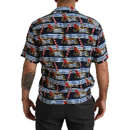 Multicolor Beach Chair Short Sleeves Shirt