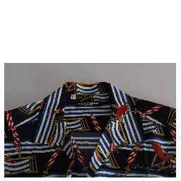 Multicolor Beach Chair Short Sleeves Shirt