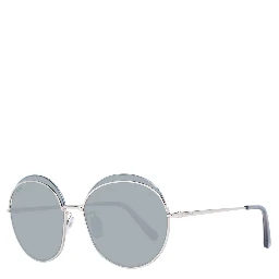 نظارات شمسية معدنية باللون الذهبي الوردي