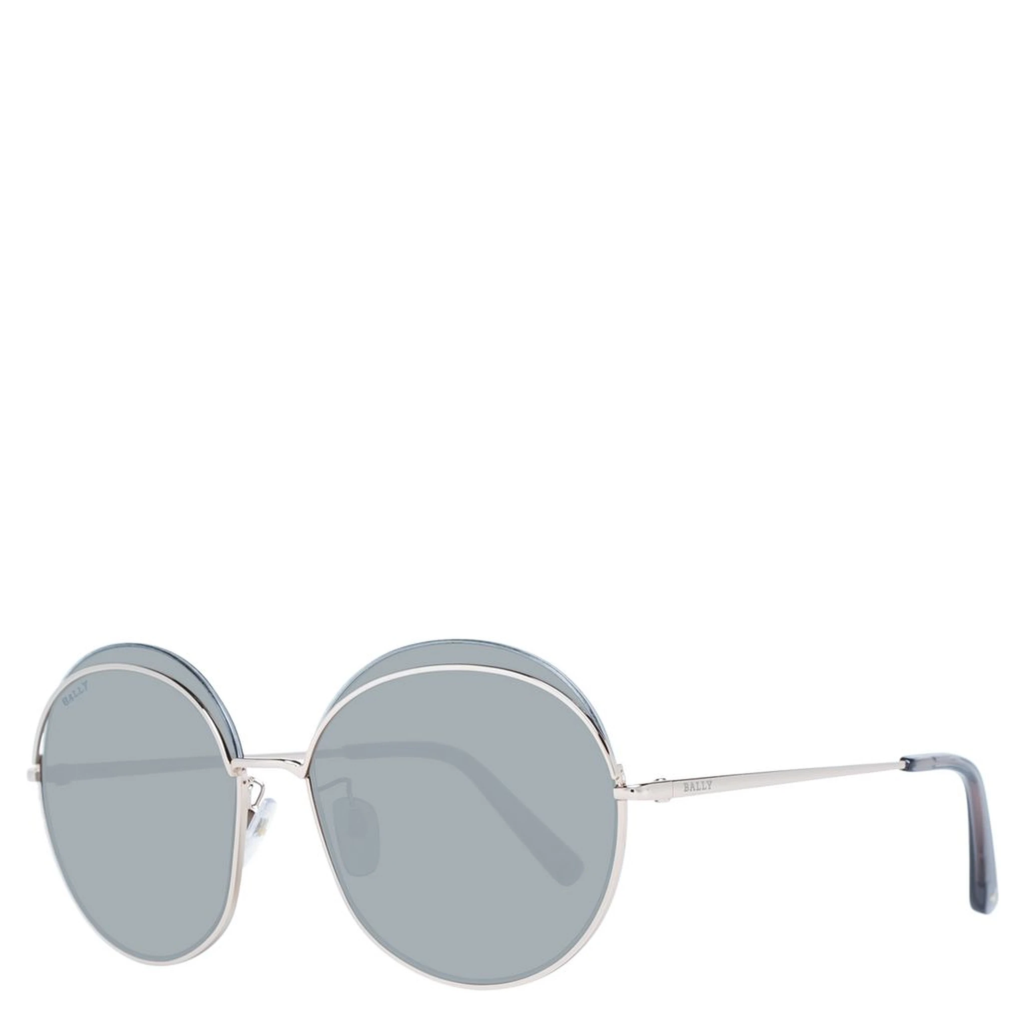 نظارات شمسية معدنية باللون الذهبي الوردي