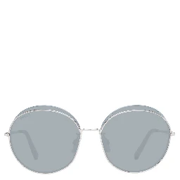 نظارات شمسية معدنية باللون الذهبي الوردي