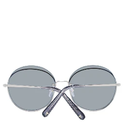 نظارات شمسية معدنية باللون الذهبي الوردي