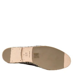 Black Bordeaux Buffalo Leather Espadrille Shoes