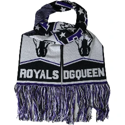 Multicolor Wool DG Queen Wrap Fringe Scarf