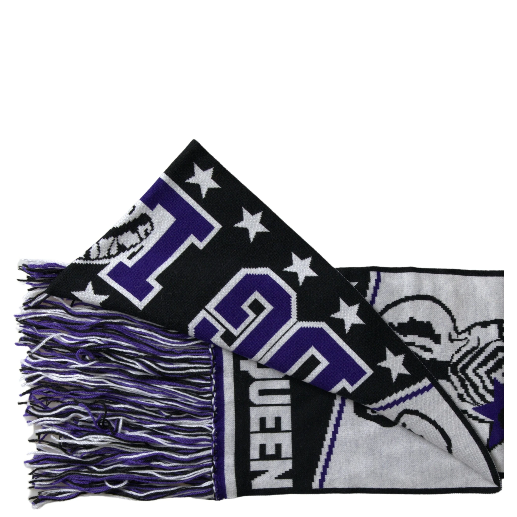 Multicolor Wool DG Queen Wrap Fringe Scarf