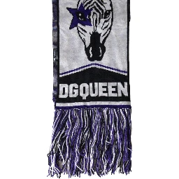 Multicolor Wool DG Queen Wrap Fringe Scarf