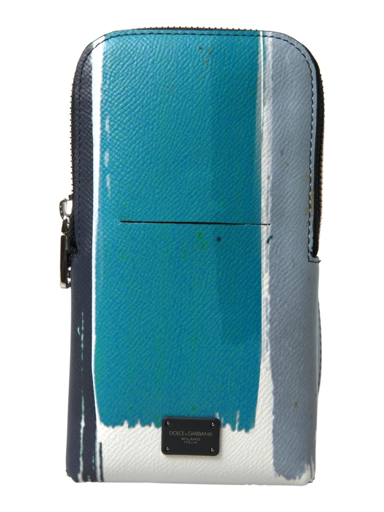 Blue Leather Purse Crossbody Sling Phone Bag Unisex alternative