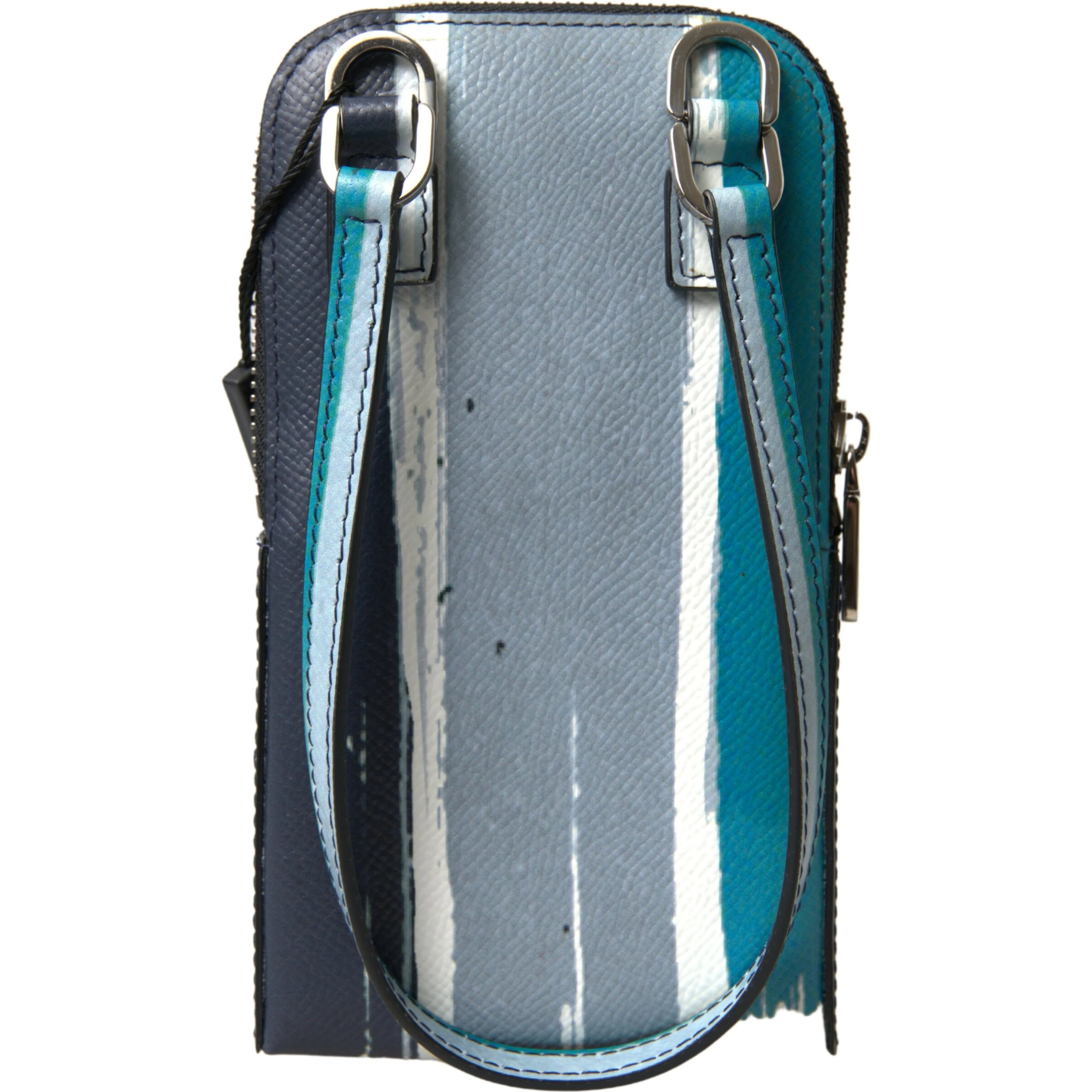 Blue Leather Purse Crossbody Sling Phone Bag Unisex