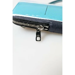 Blue Leather Purse Crossbody Sling Phone Bag Unisex