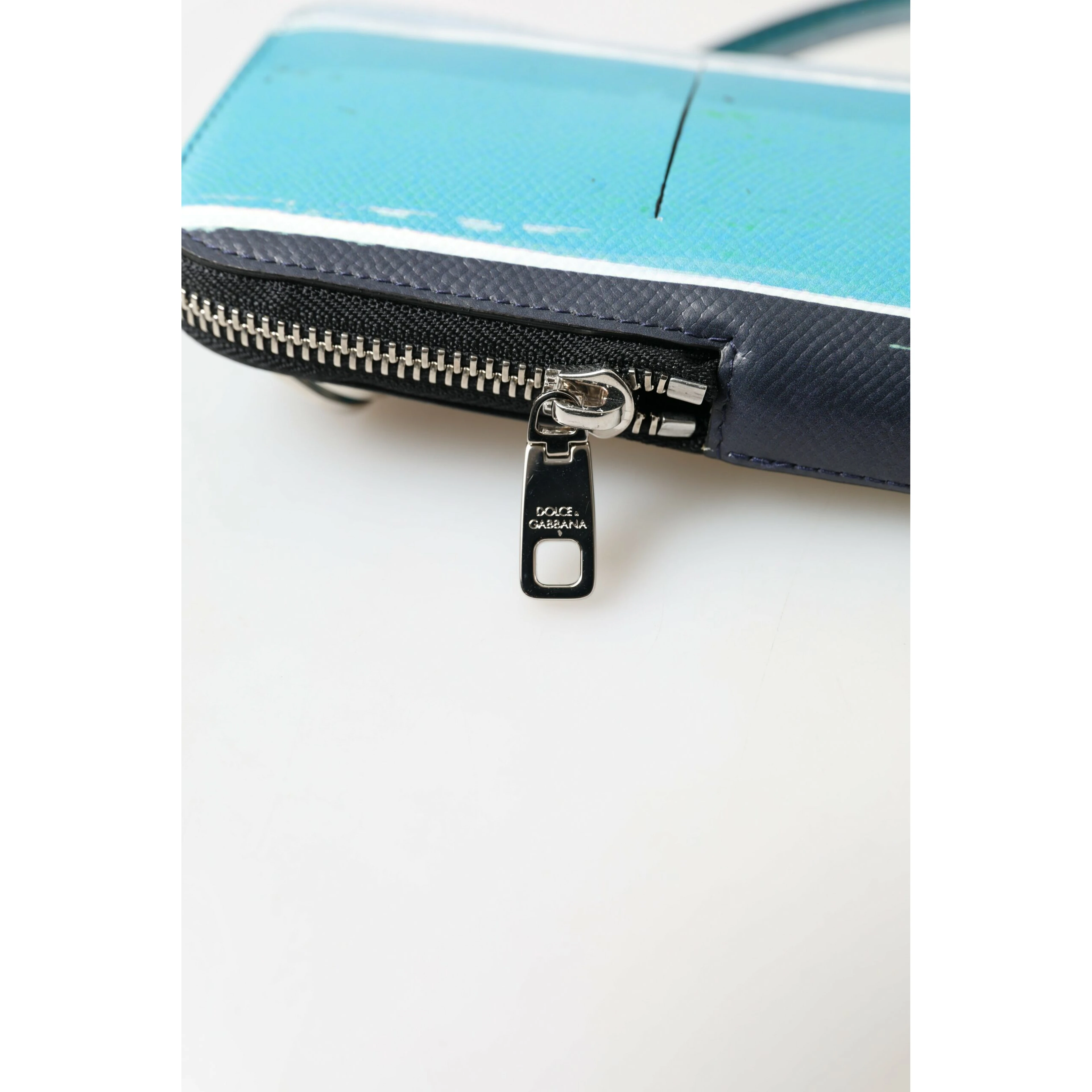 Blue Leather Purse Crossbody Sling Phone Bag Unisex