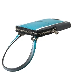 Blue Leather Purse Crossbody Sling Phone Bag Unisex