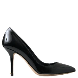 Black Patent Leather High Heels Pumps Shoes