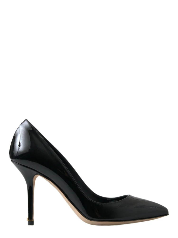 Black Patent Leather High Heels Pumps Shoes