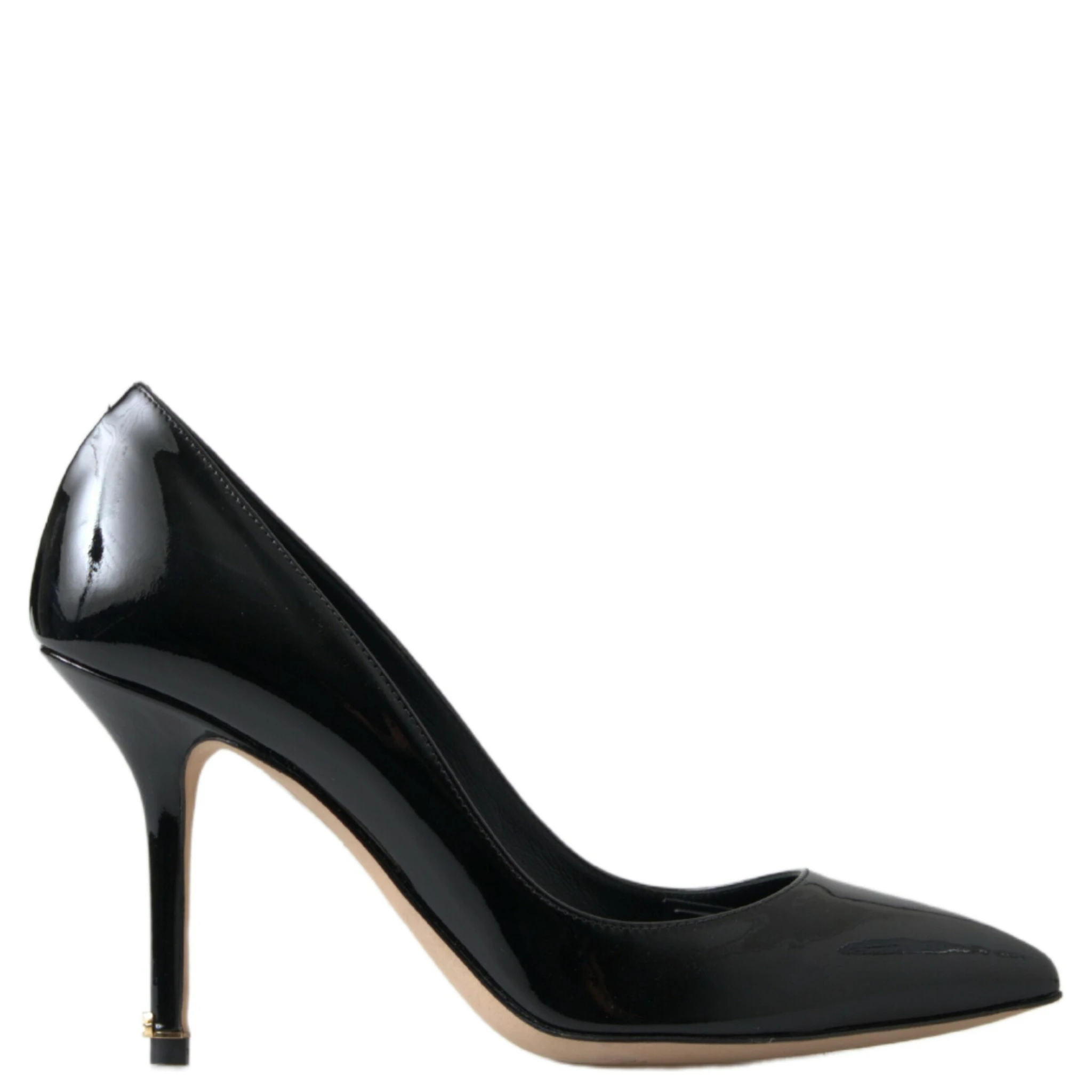 Black Patent Leather High Heels Pumps Shoes