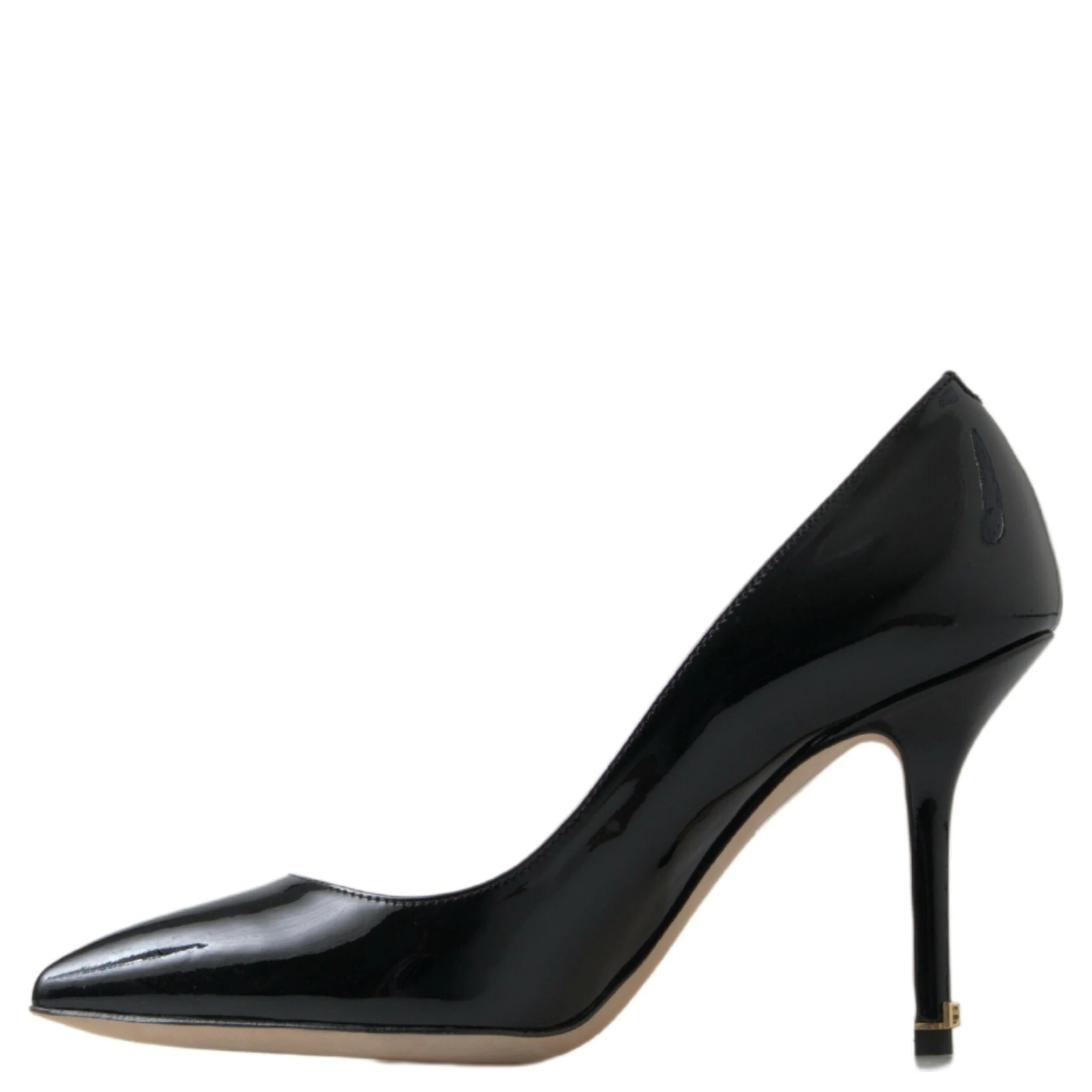 Black Patent Leather High Heels Pumps Shoes
