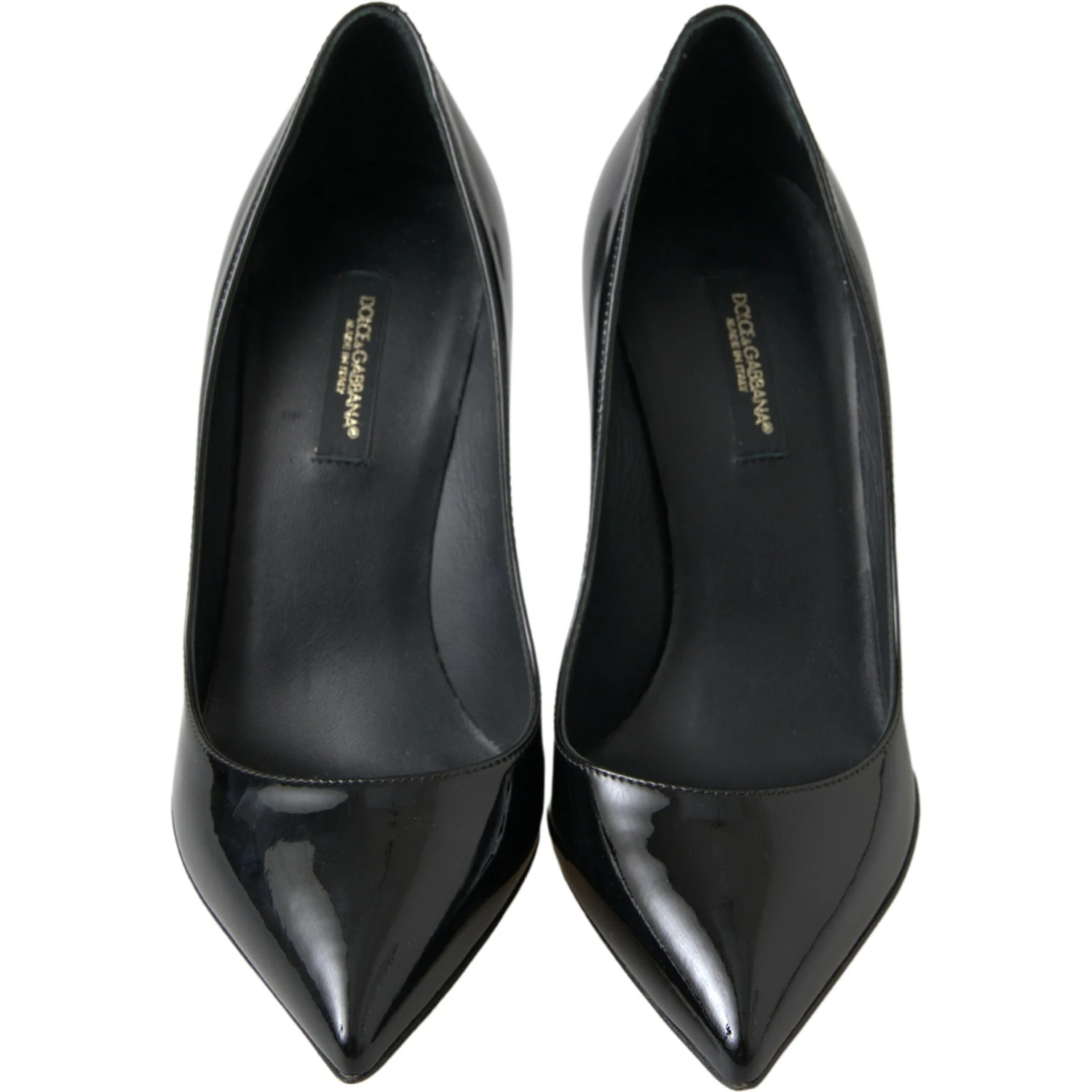 Black Patent Leather High Heels Pumps Shoes