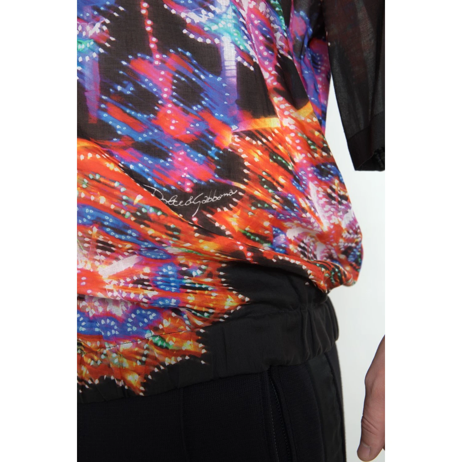 Multicolor Luminarie Print Men Cotton Shirt