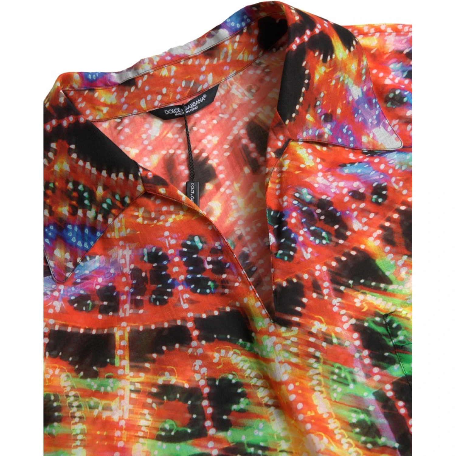 Multicolor Luminarie Print Men Cotton Shirt