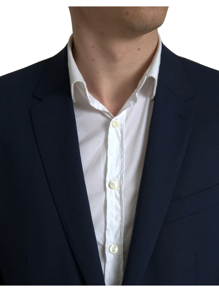 Elegant Blue Martini Slim Fit Two-Piece Suit alternative