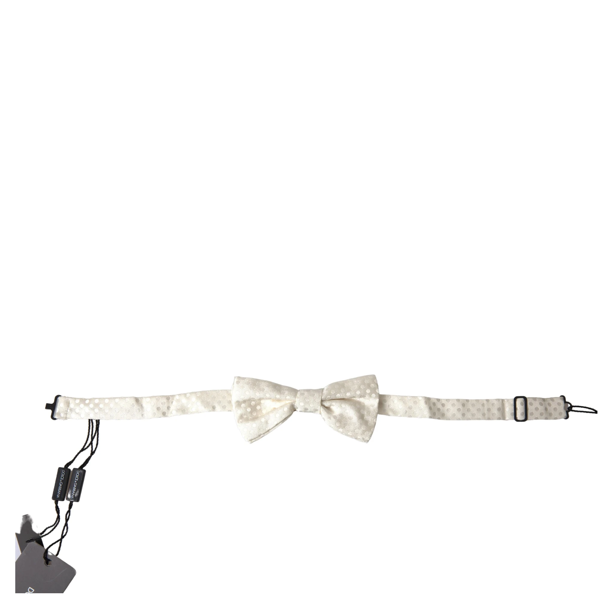 Ivory Fantasy Pattern Adjustable Neck Papillon Bow Tie