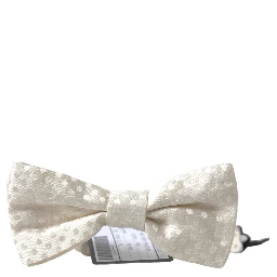 Ivory Fantasy Pattern Adjustable Neck Papillon Bow Tie