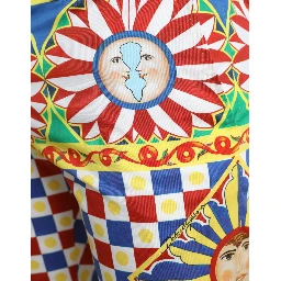 Multicolor Carretto Print Men Bermuda Shorts