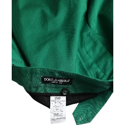 Deep Green Cotton Stretch Men Bermuda Shorts