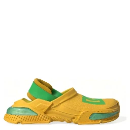 Yellow Green Rubber Clogs Men Slippers Men Shoes