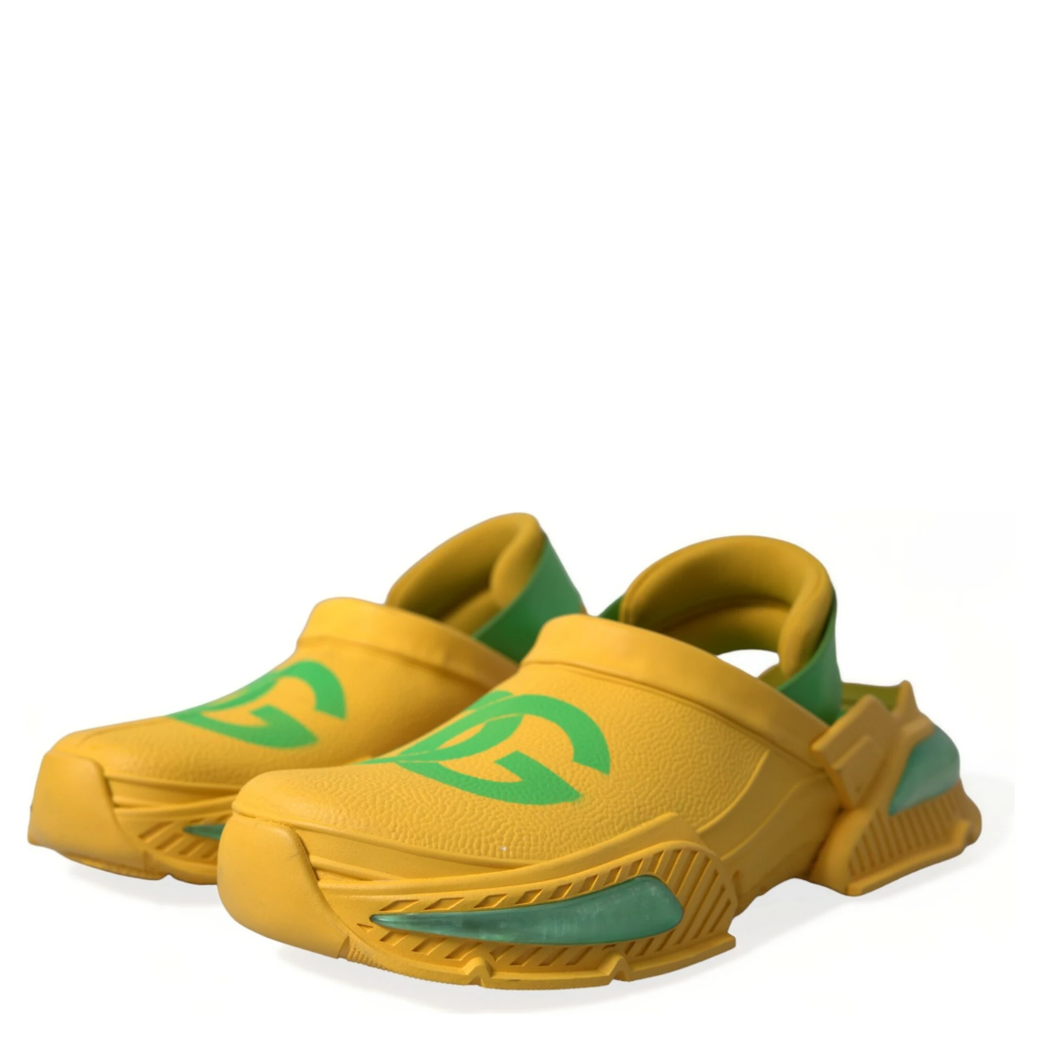 Yellow Green Rubber Clogs Men Slippers Men Shoes