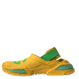 Yellow Green Rubber Clogs Men Slippers Men Shoes