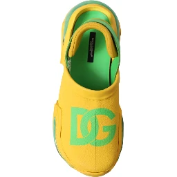 Yellow Green Rubber Clogs Men Slippers Men Shoes