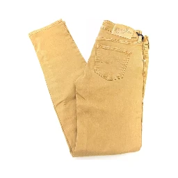Beige Cotton Jeans Denim