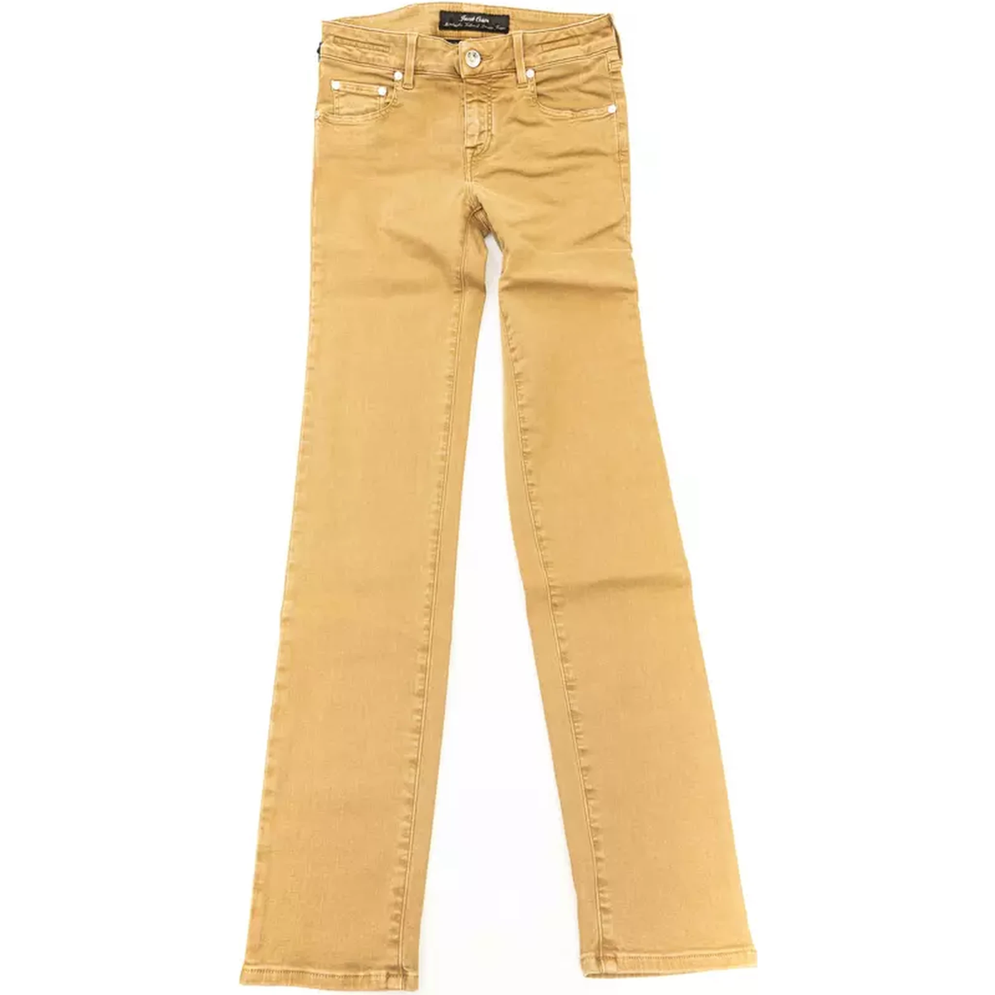Beige Cotton Jeans Denim