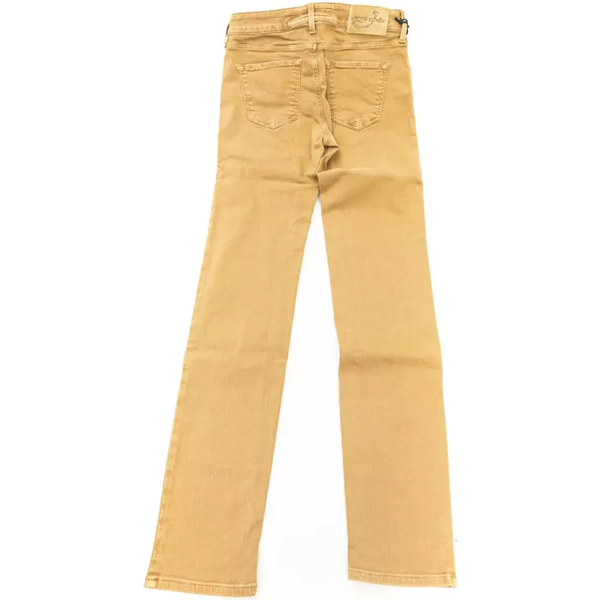 Beige Cotton Jeans Denim