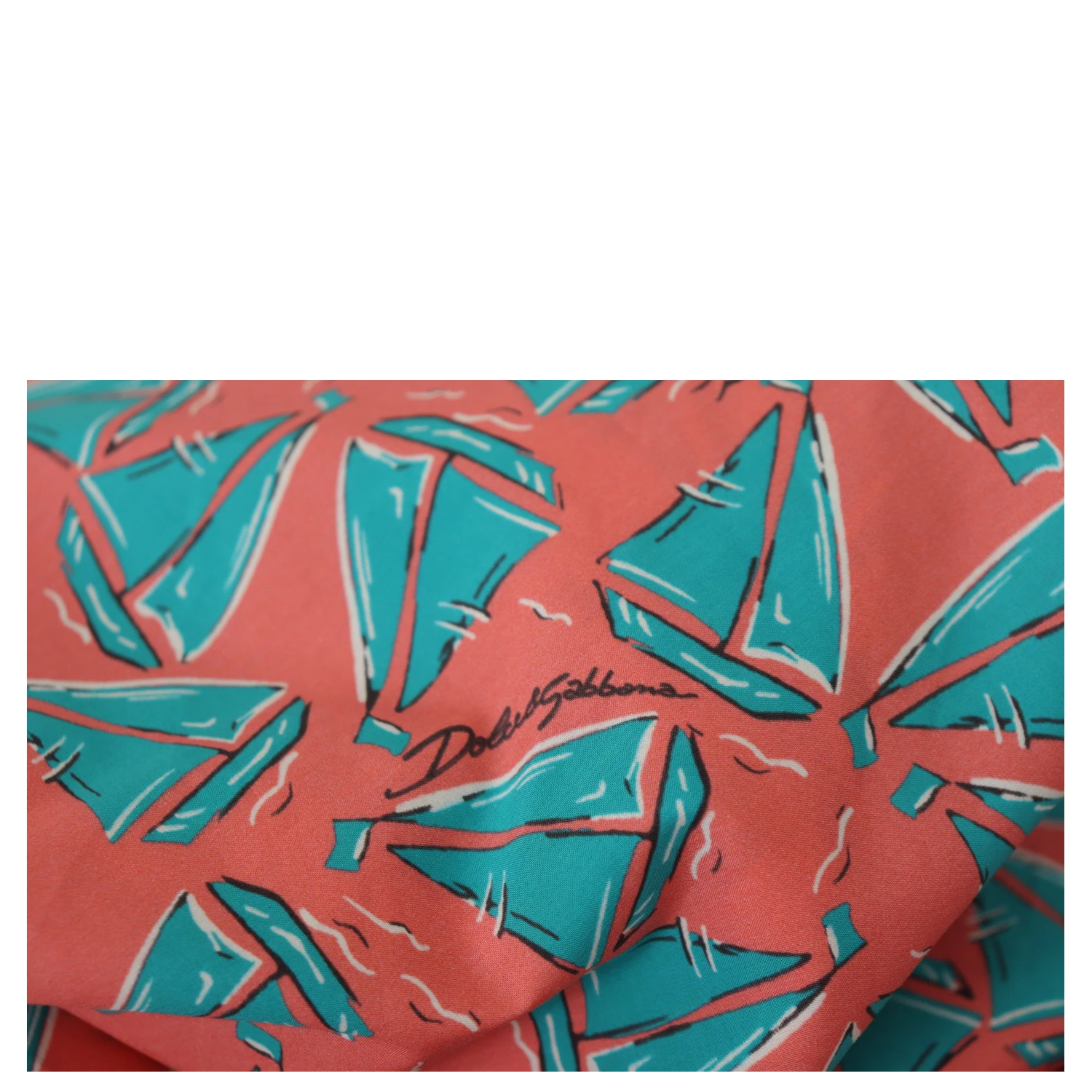 Pink Sail Boat Print Cotton T-shirt