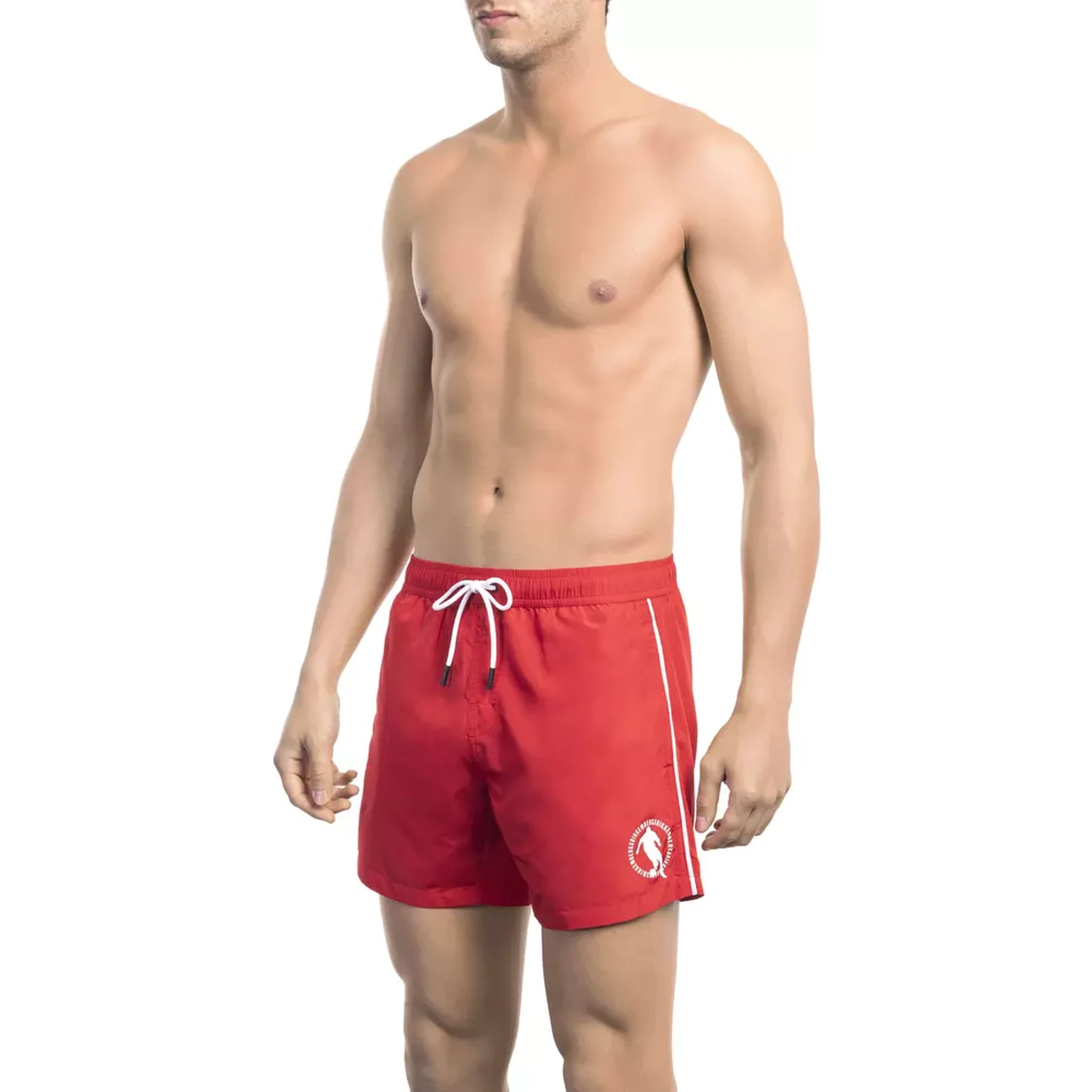 Red Polyester Swimwear
