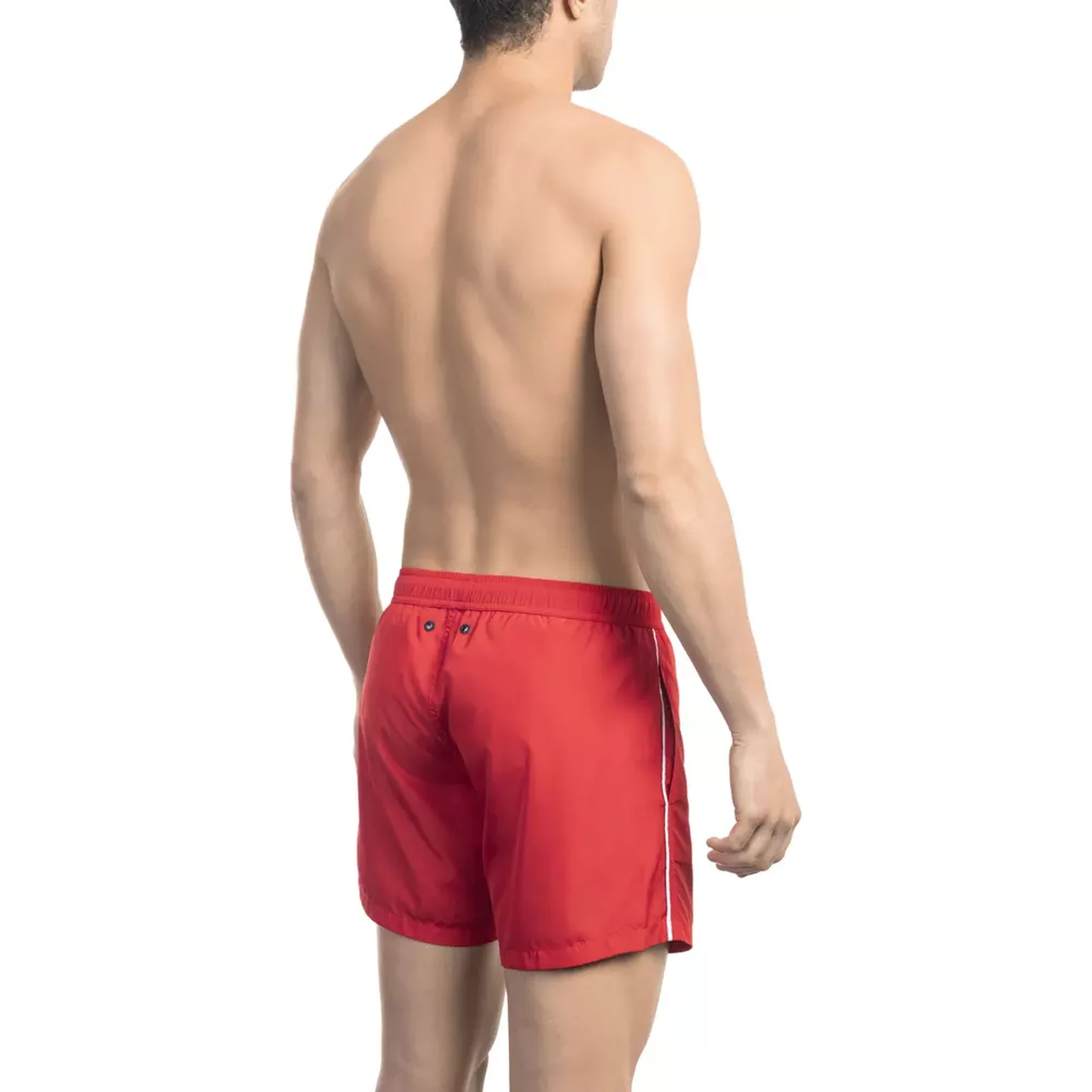Red Polyester Swimwear