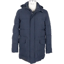 Blue Polyester Jacket