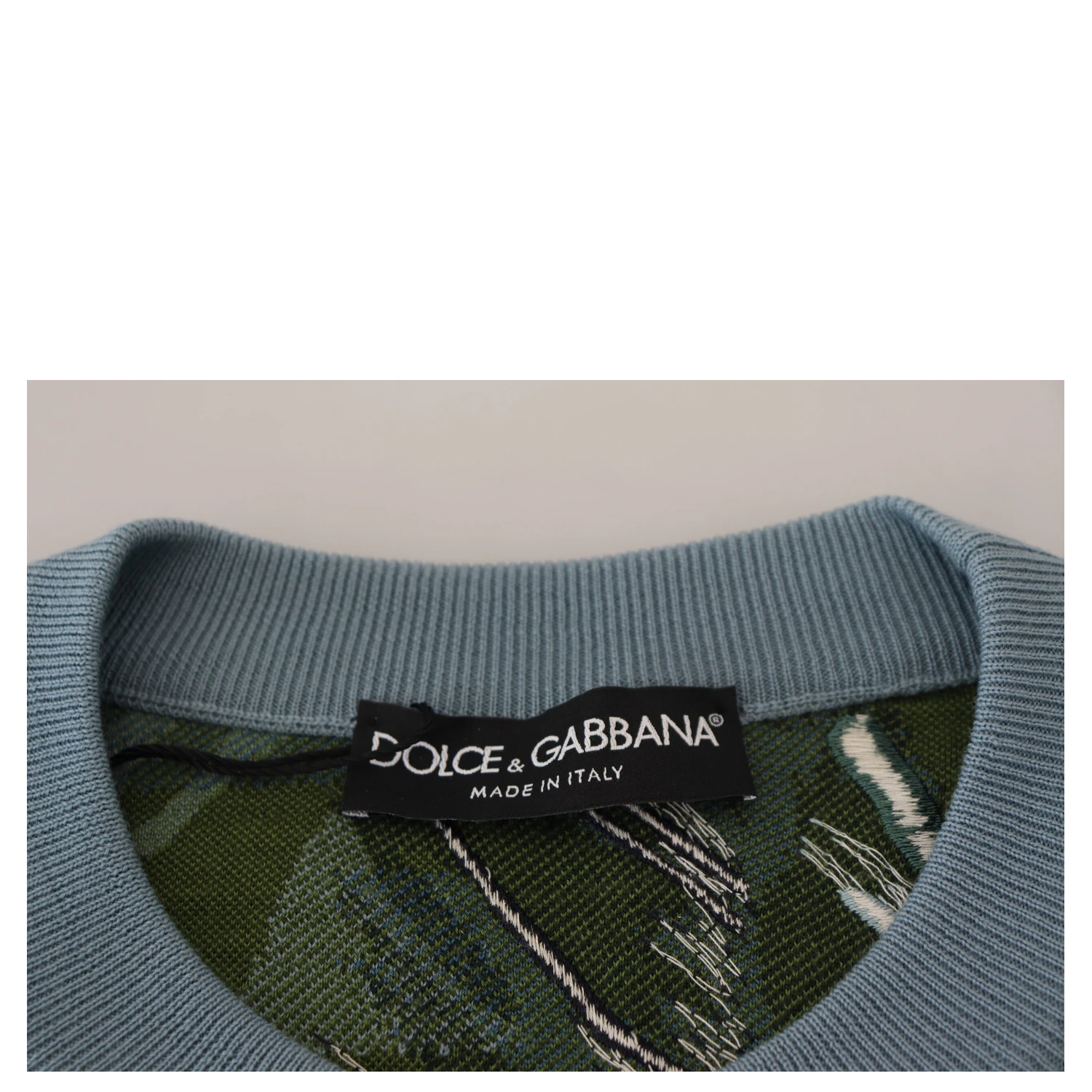Multicolor Jungle Wool Pullover Logo Sweater