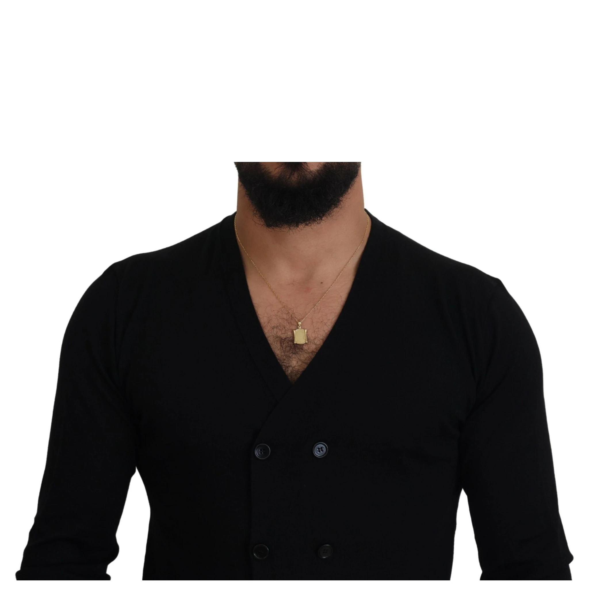 Black Cashmere Button Down Cardigan Sweater