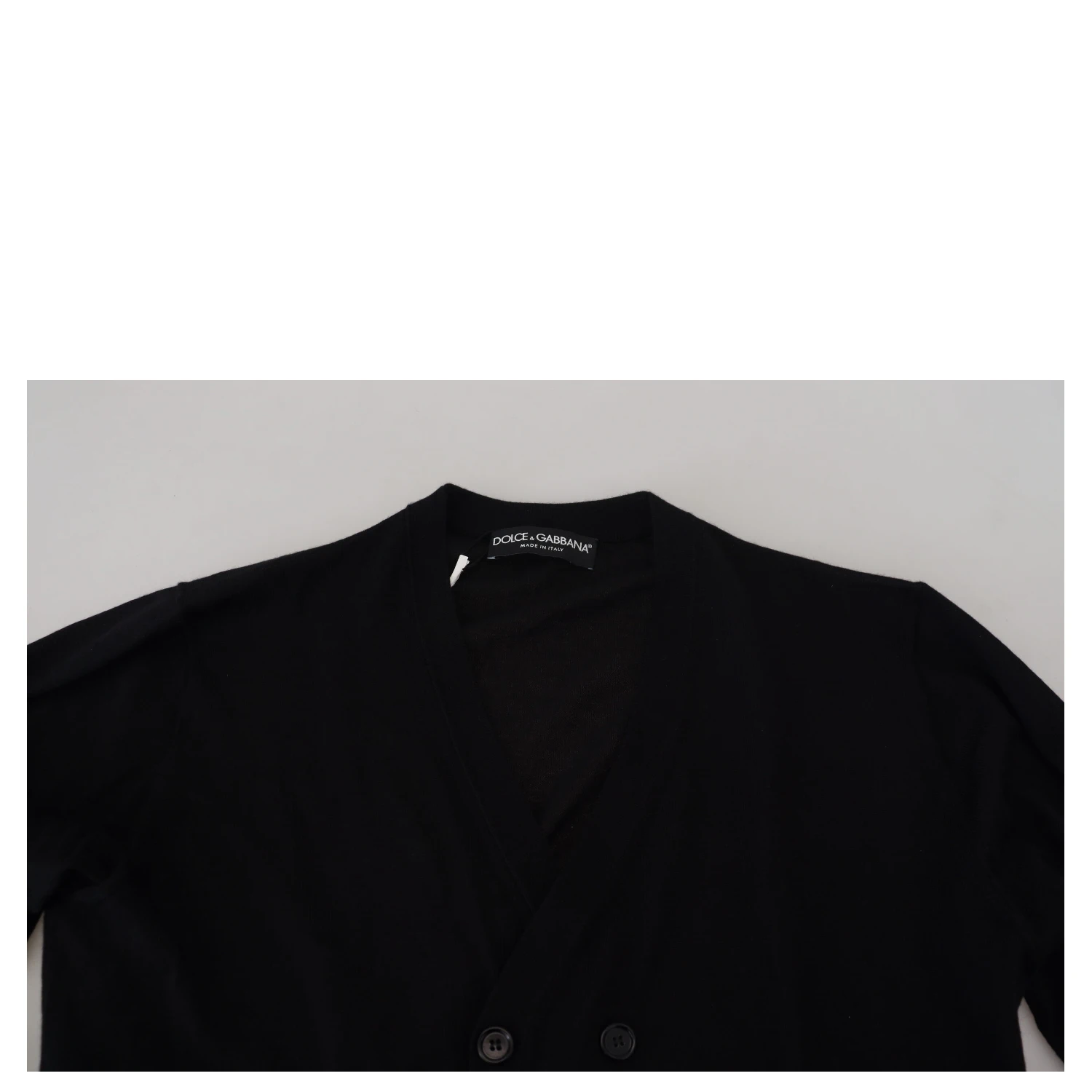 Black Cashmere Button Down Cardigan Sweater