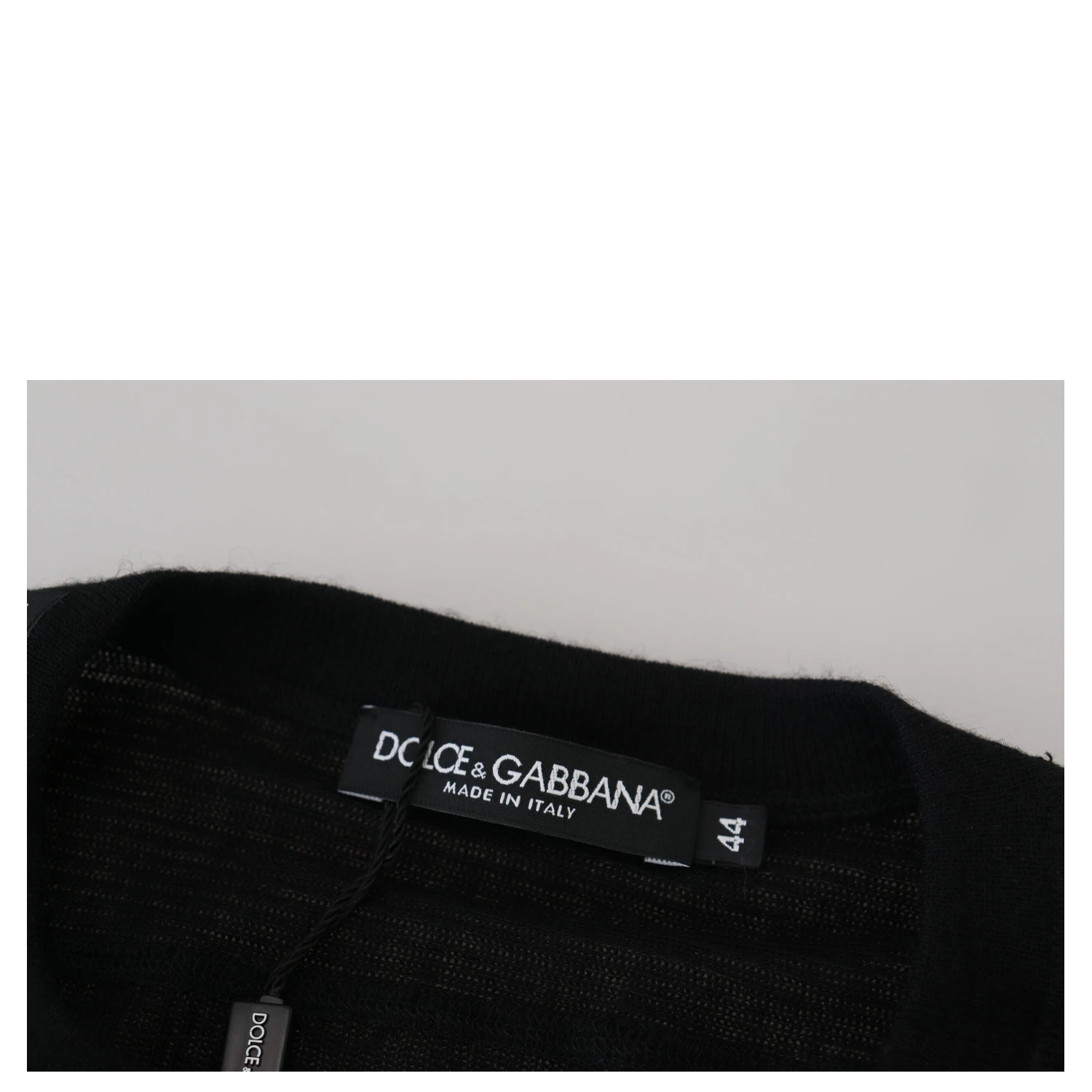 Black Cashmere Button Pullover Sweater