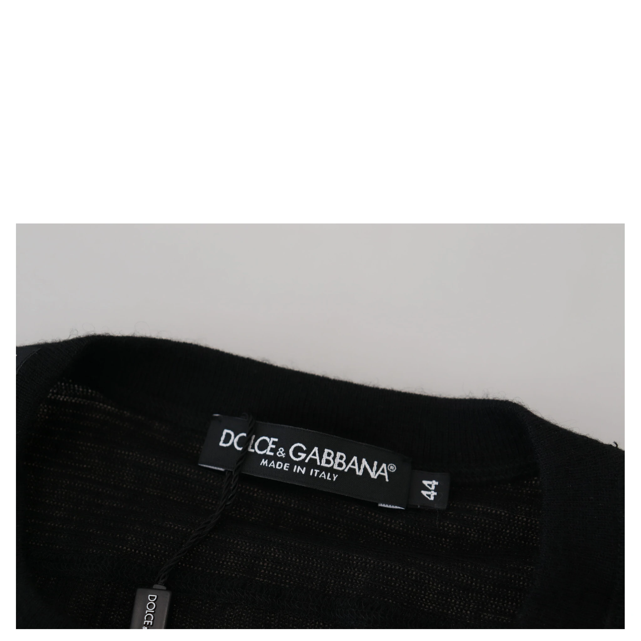 Black Cashmere Button Pullover Sweater