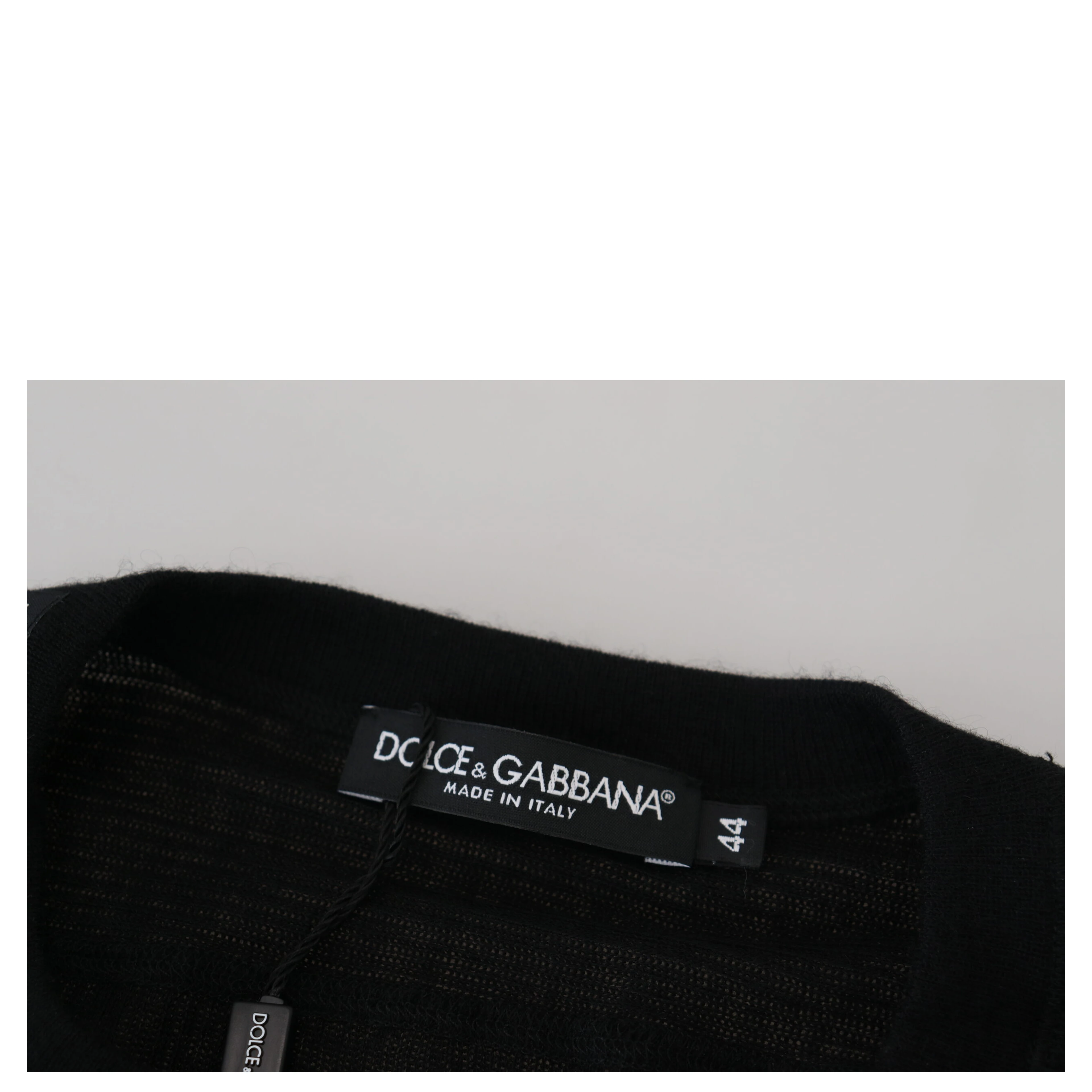 Black Cashmere Button Pullover Sweater
