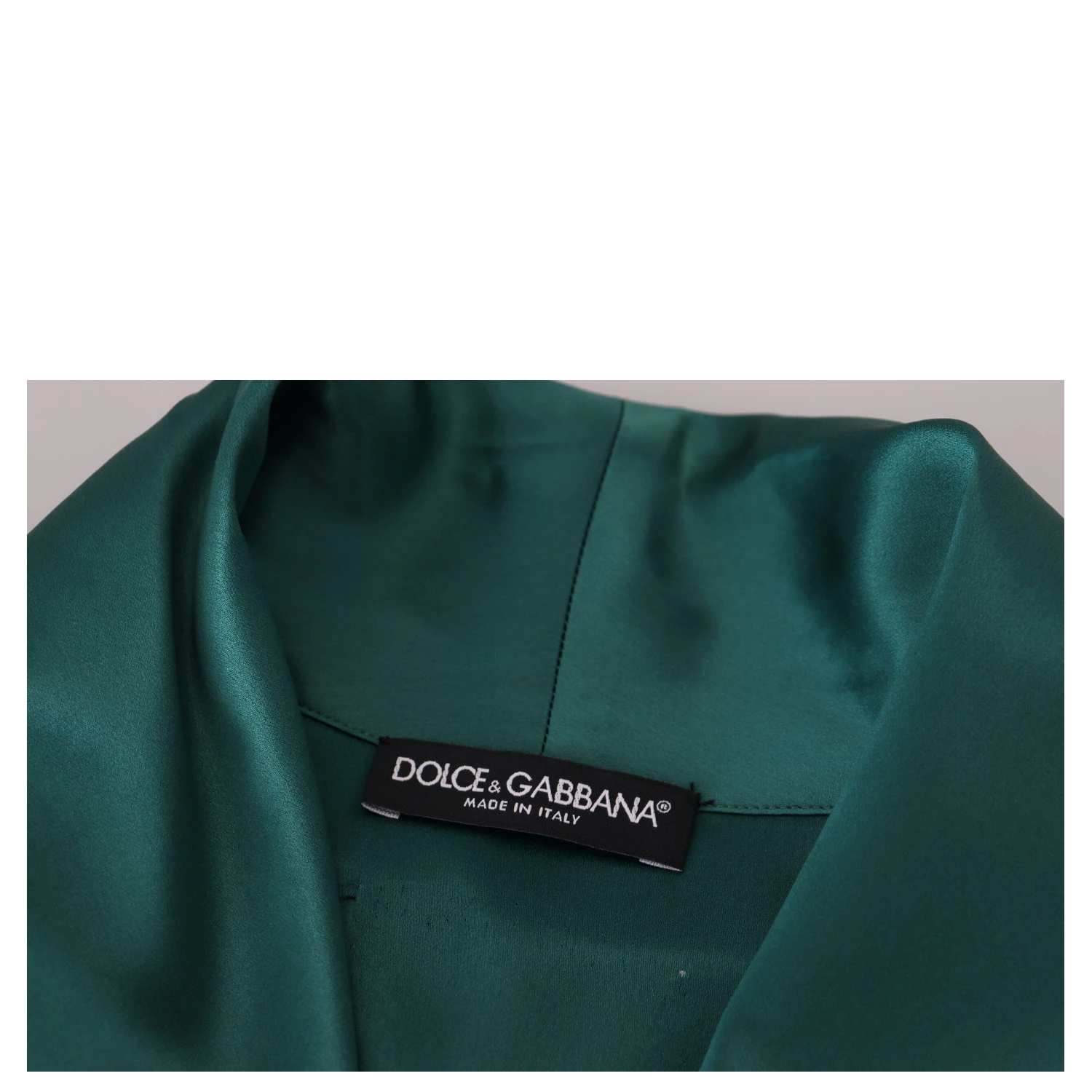 Green Silk Waist Belt Robe Sleepwear