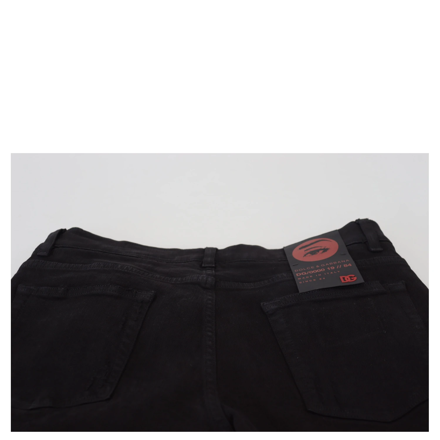 Black Slim Fit Tattered Denim Cotton Jeans