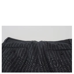 Dark Gray Stripes Chino Dress Pants