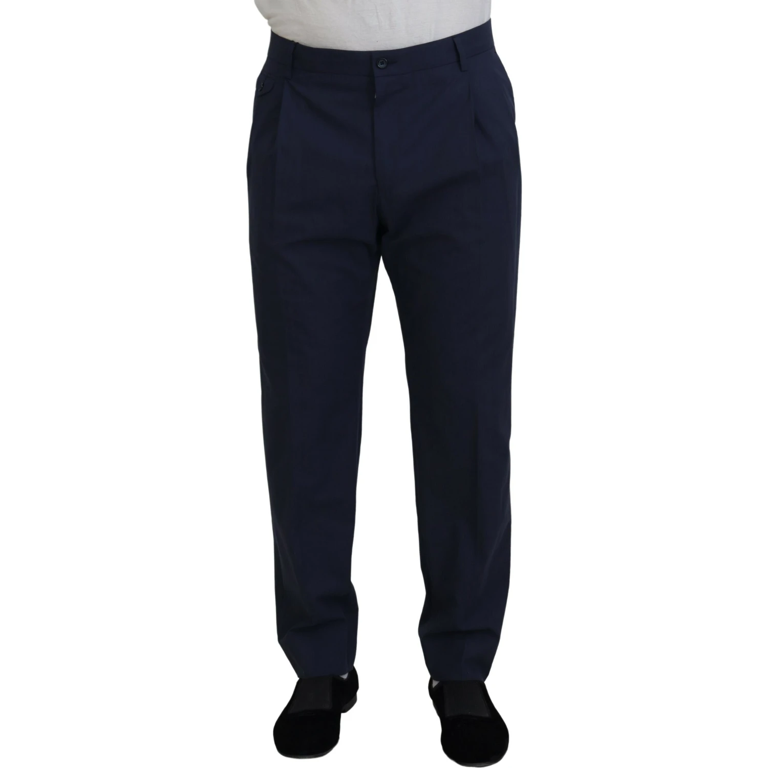 Dark Blue Cotton Chino Formal Pants