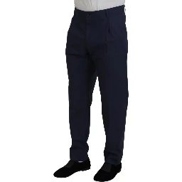 Dark Blue Cotton Chino Formal Pants